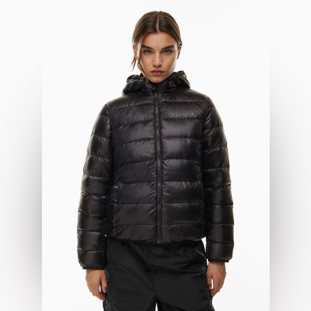TNA Shiny Black Puffer Jacket
